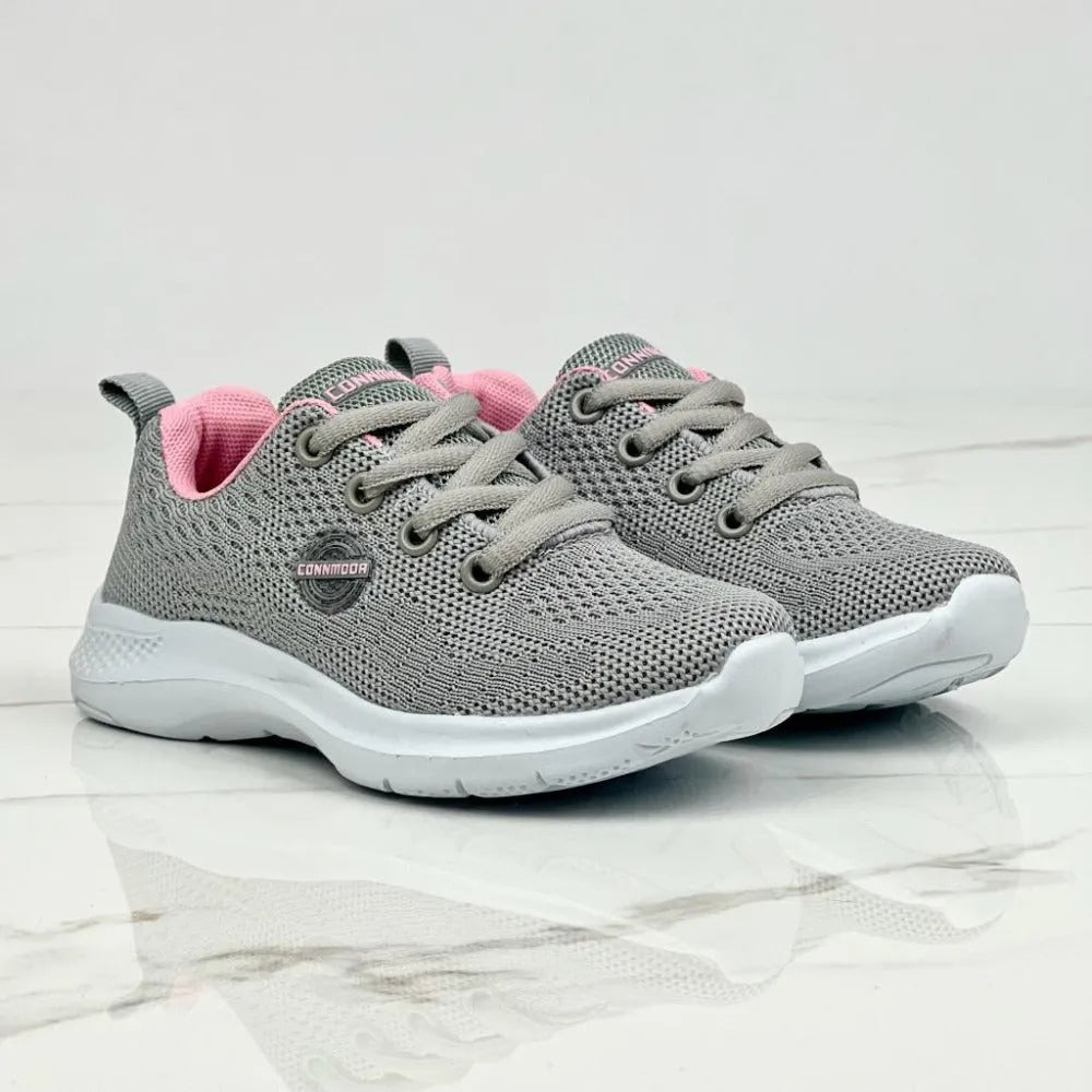 TENIS DANI PLOMO ROSA