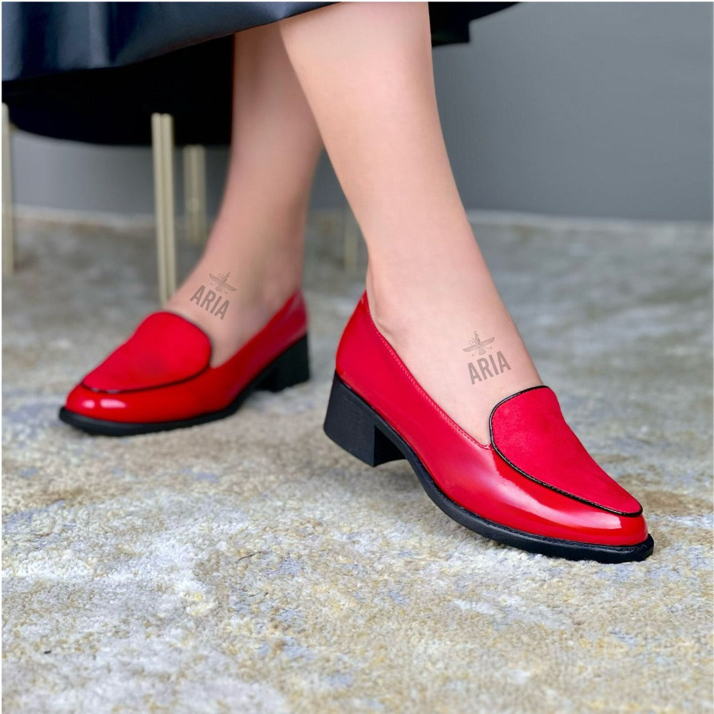 MOCASIN NOEMI ROJO