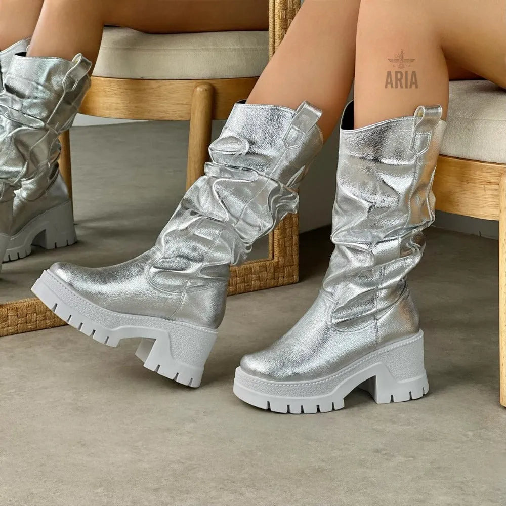 BOTA COACHELLA PLATA