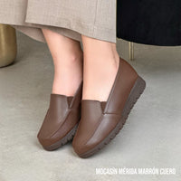 Mocasín Mérida Marron Cuero