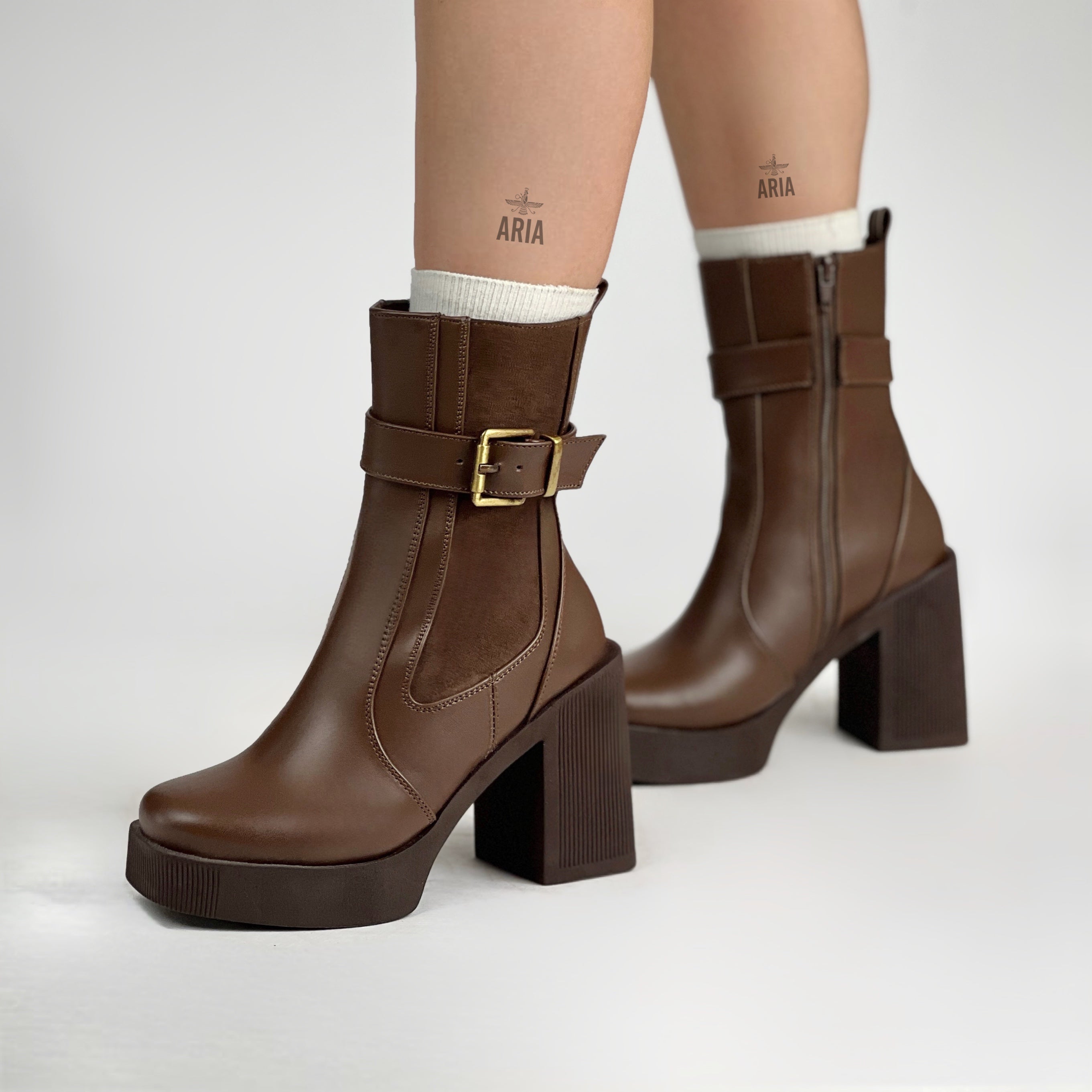 Botín Ucrania Marrón