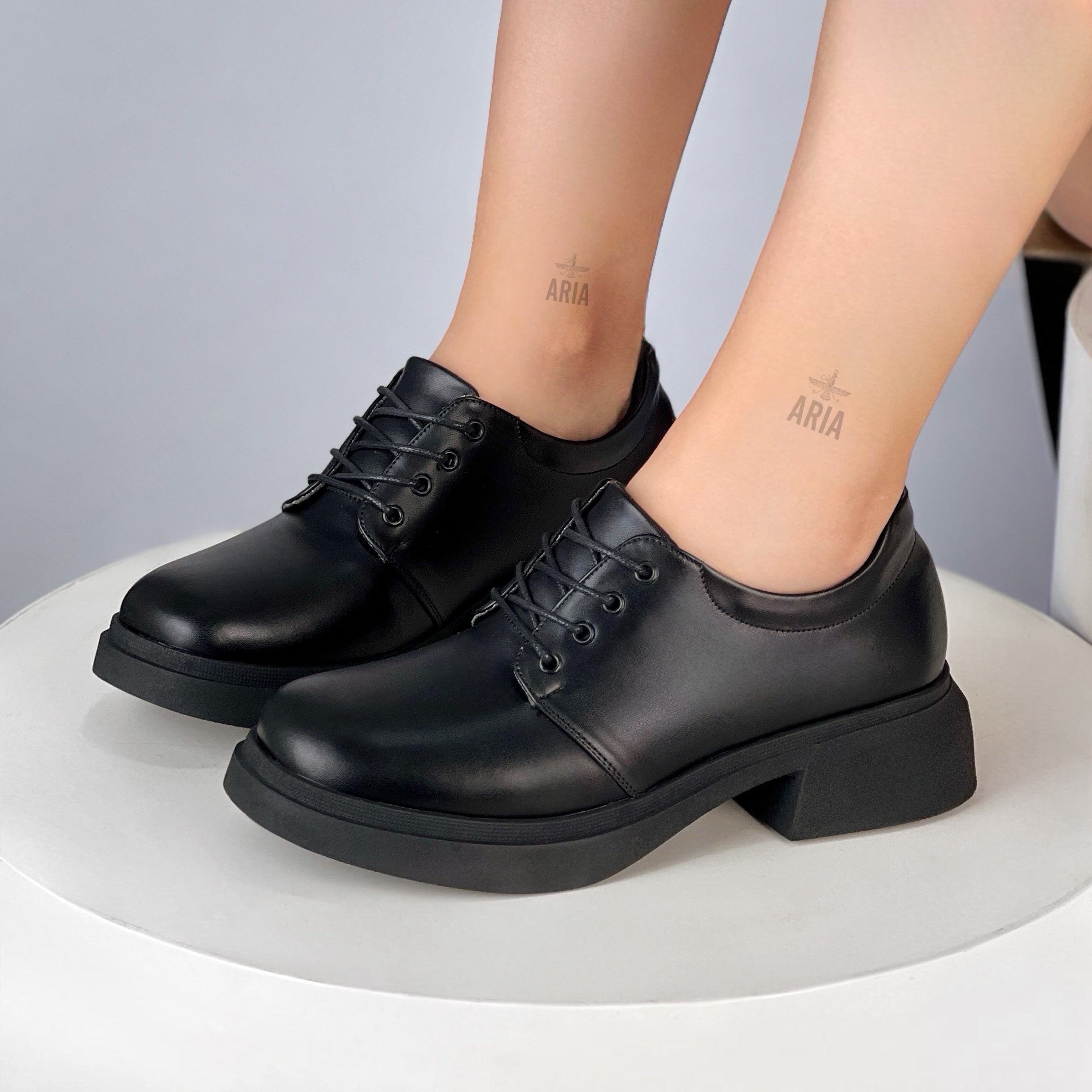 Mocasín Oxford Negro Mate