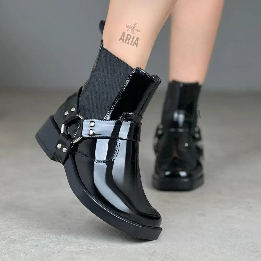 BOTIN DAKOTA NEGRO CHAROL