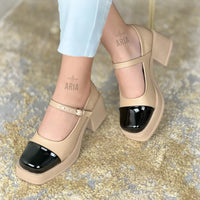 MOCASÍN ROSETTE BEIGE-39