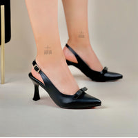Stiletto Selena Negro Mate