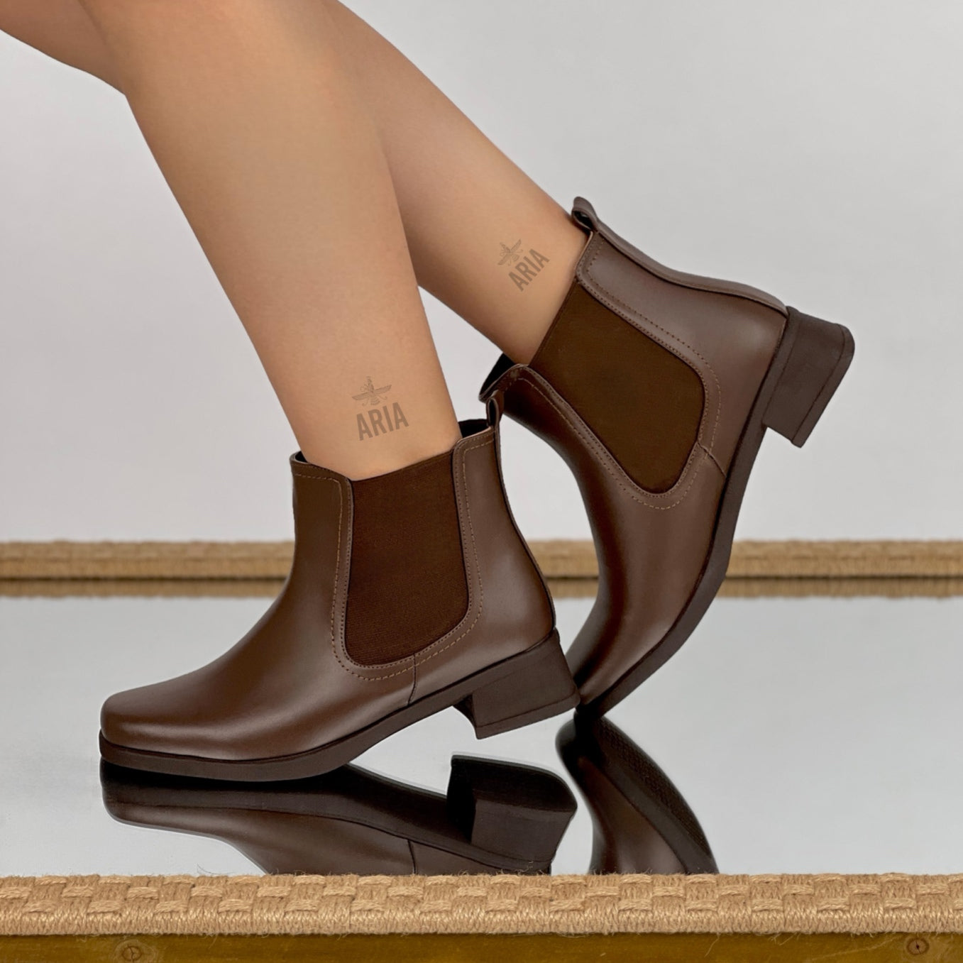 Botín Chelsea Marrón