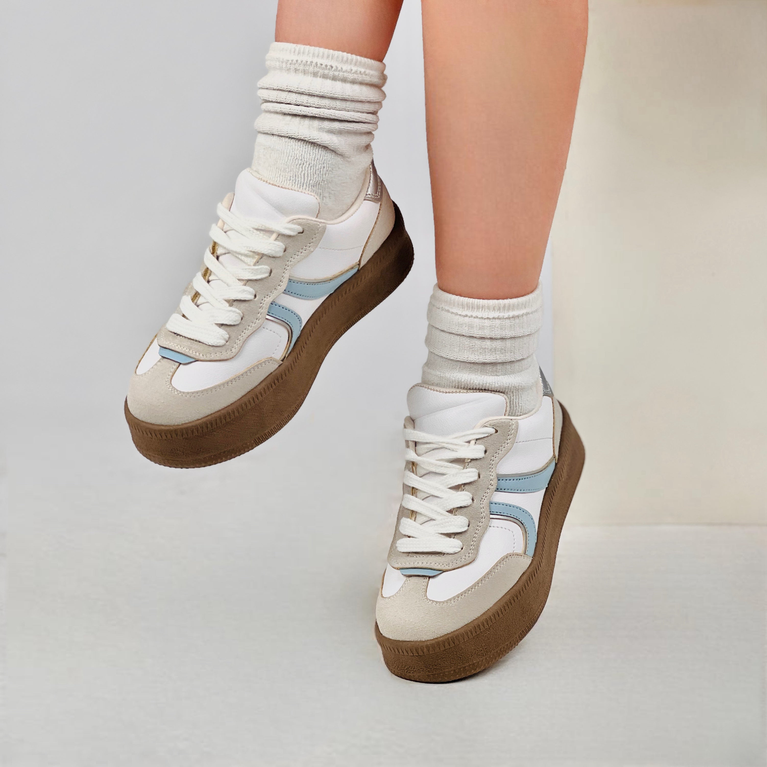 Sneakers Zoe Blanco/Celeste