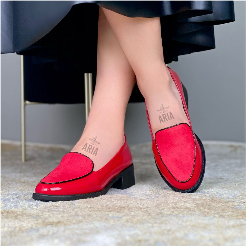 MOCASIN NOEMI ROJO