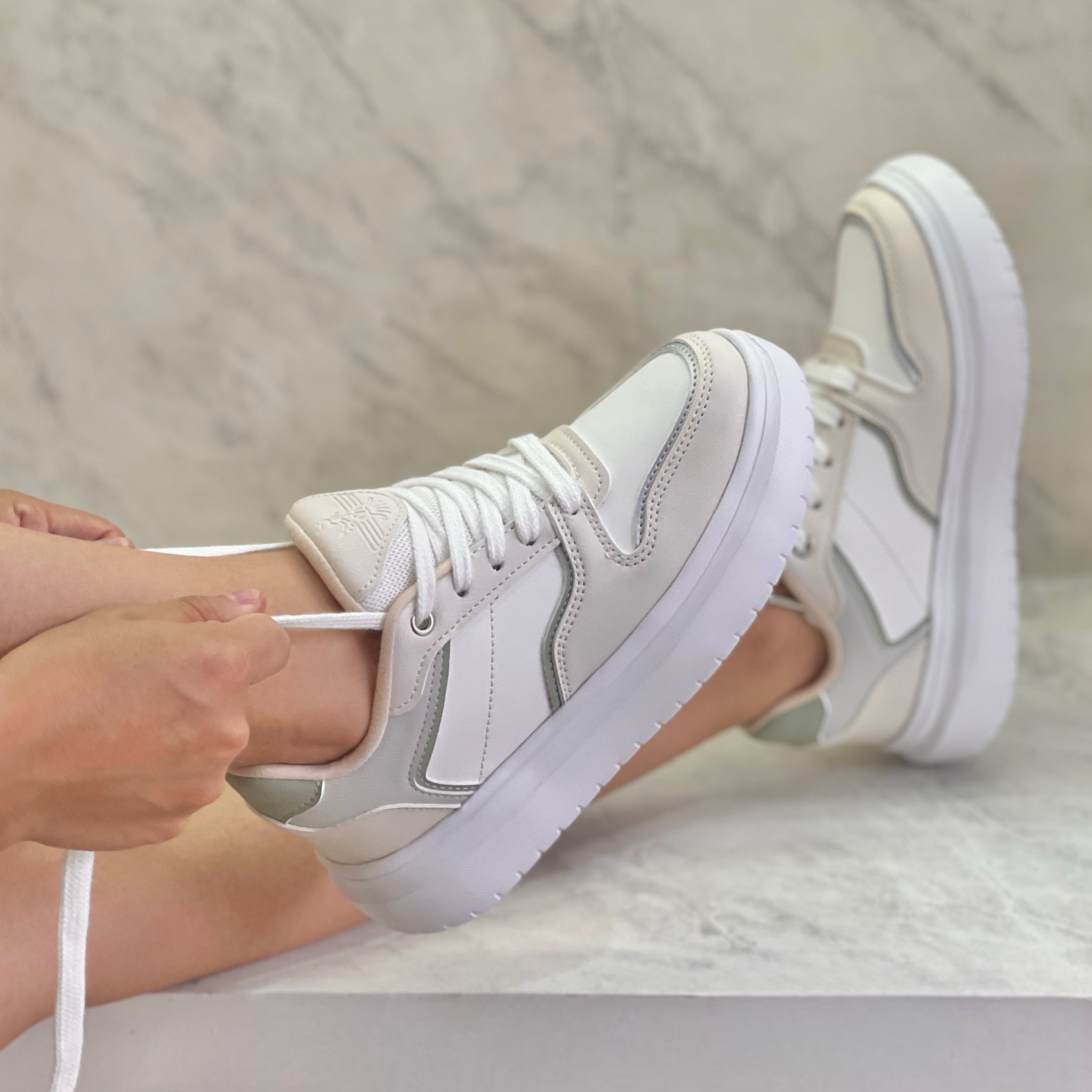 Sneaker Yara Verde/Gris