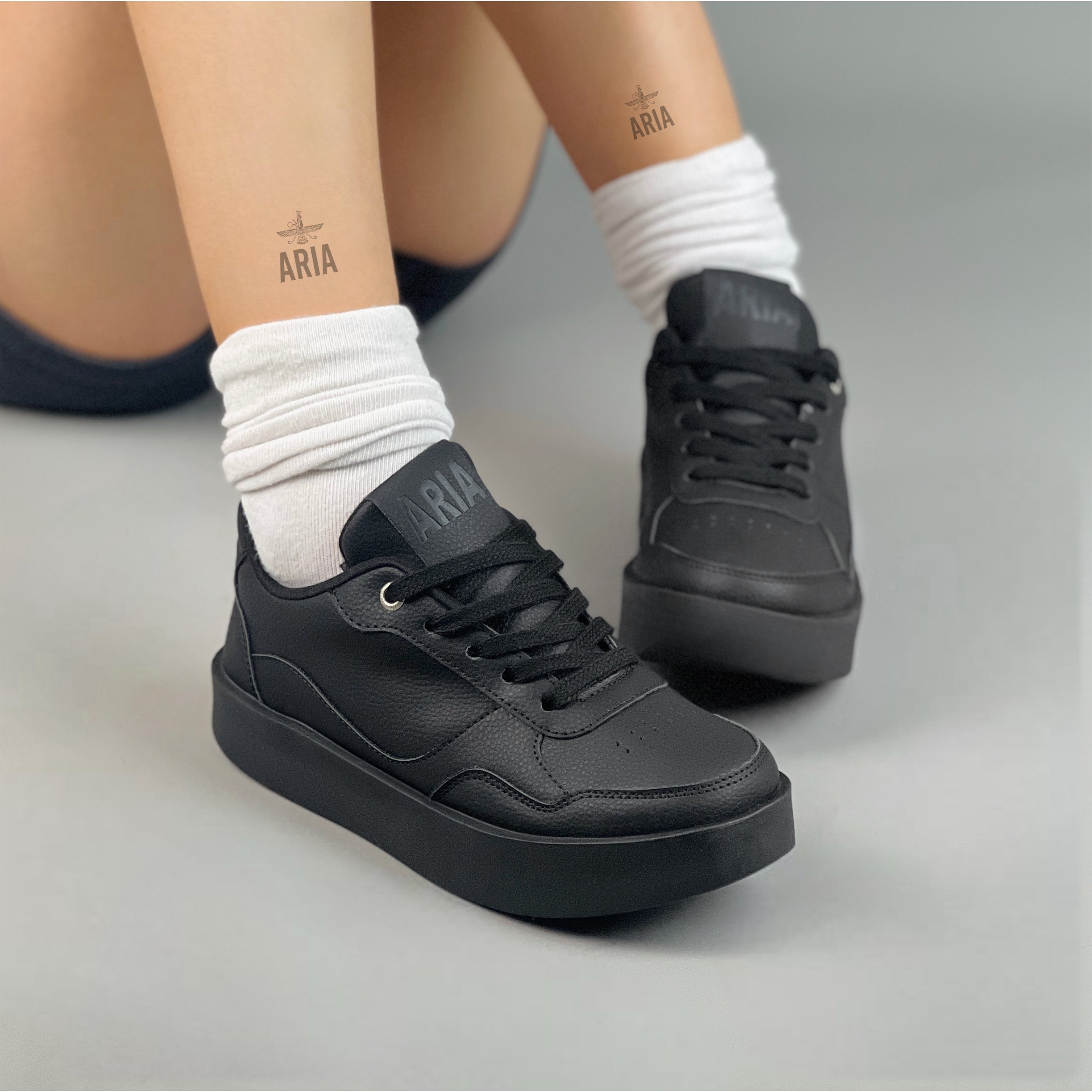 Sneaker Milán Negro Mate