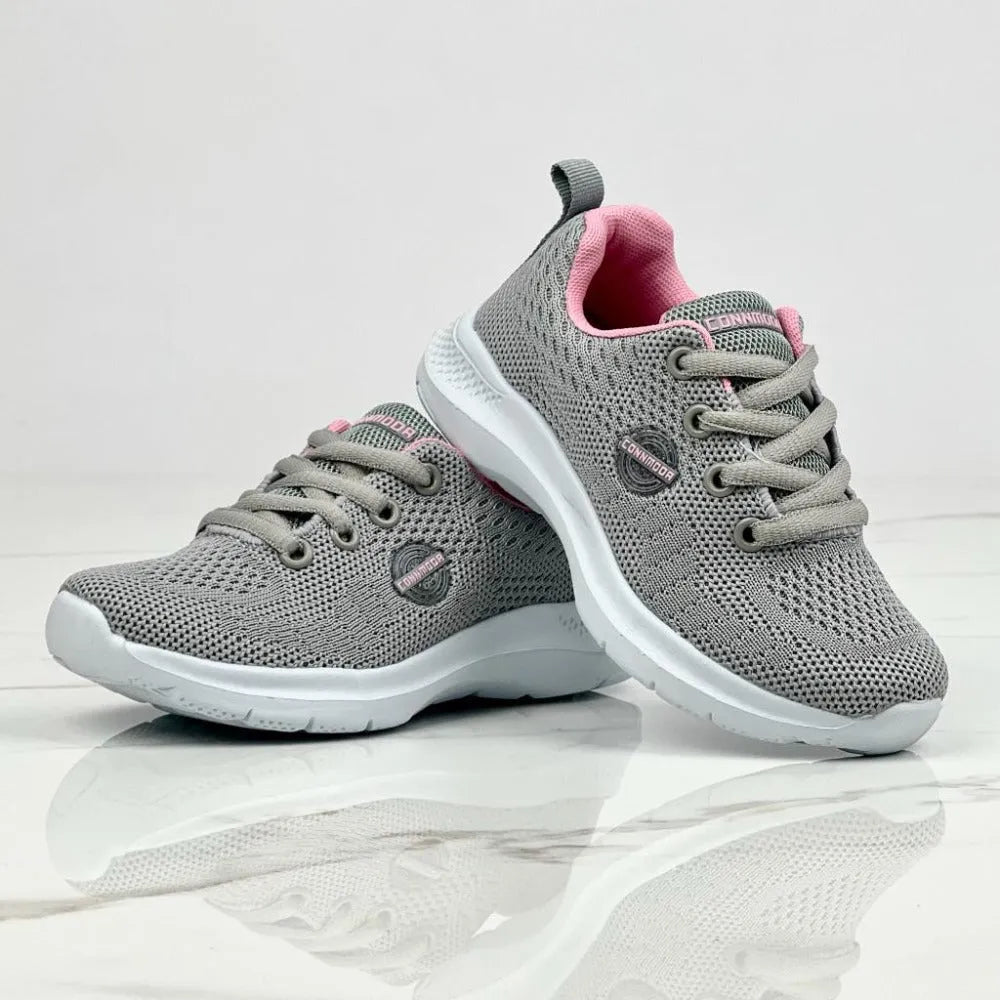 TENIS DANI PLOMO ROSA