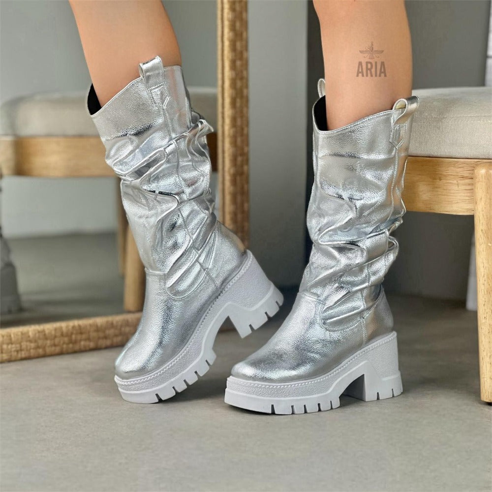 BOTA COACHELLA PLATA