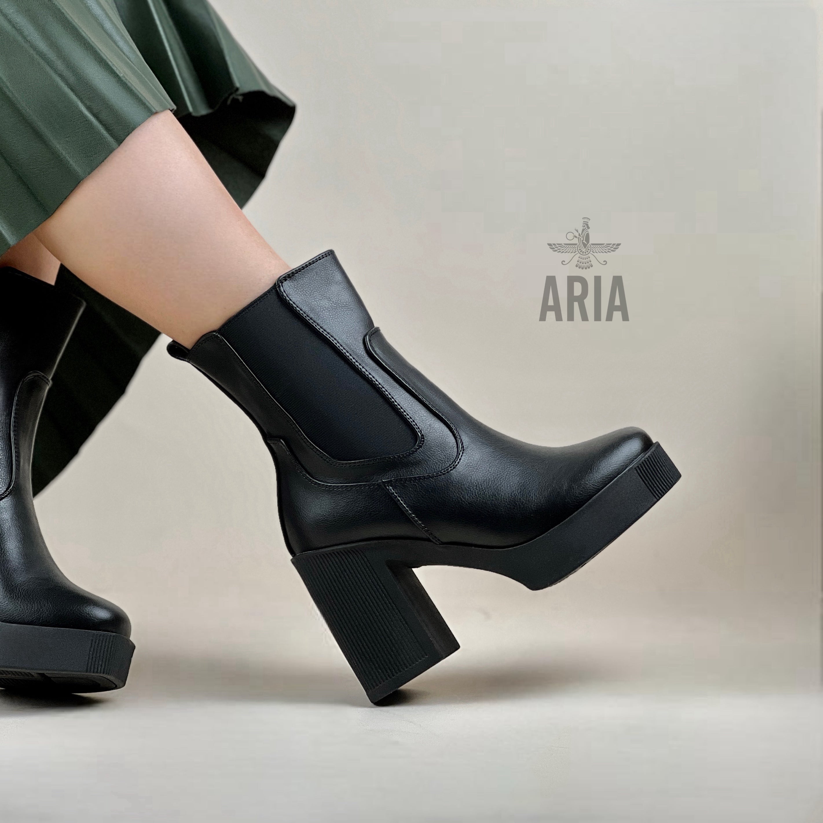 Botín Francia Negro