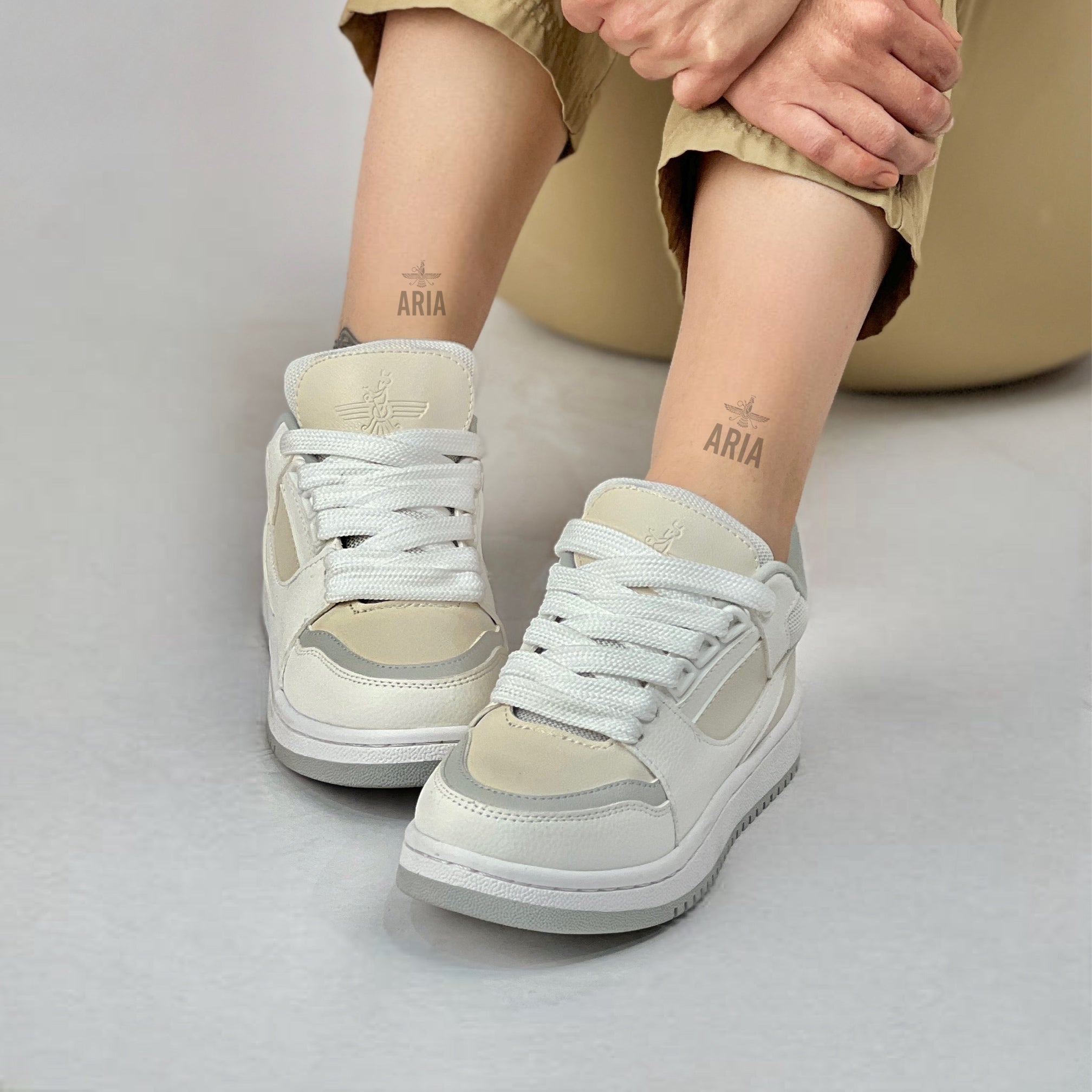 Sneaker Alicia Blanco/Beige