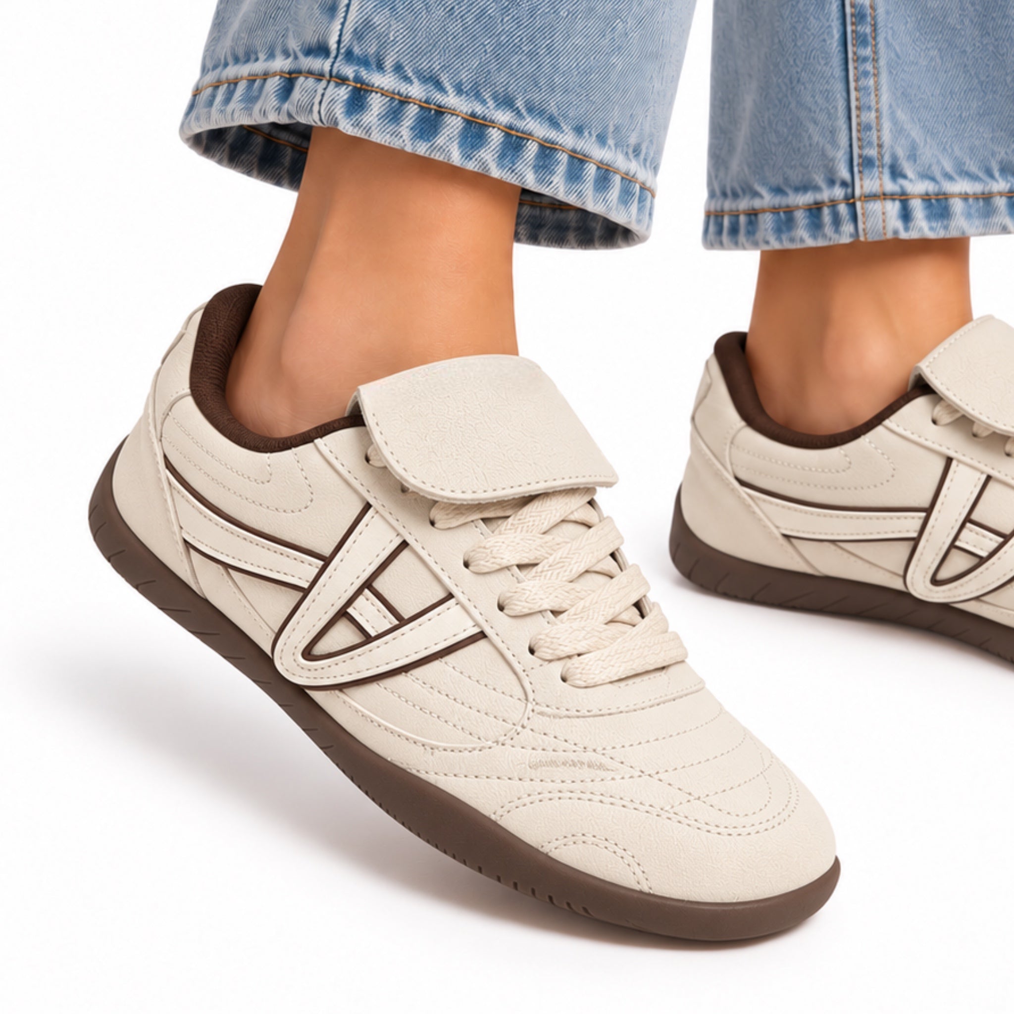 Sneaker Vexa Hueso Cuero