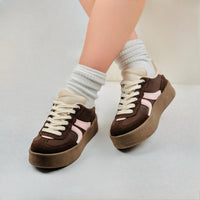 Sneaker Zoe Marrón/Rosa