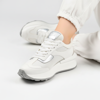 Sneaker Alina Blanco Plata