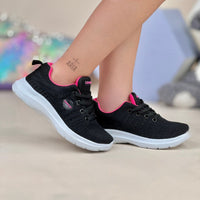 Tenis Candy Negro/Fucsia