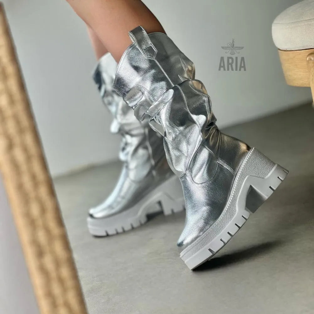 BOTA COACHELLA PLATA