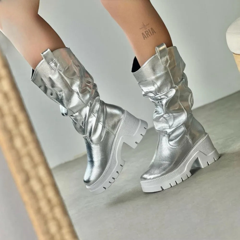 BOTA COACHELLA PLATA