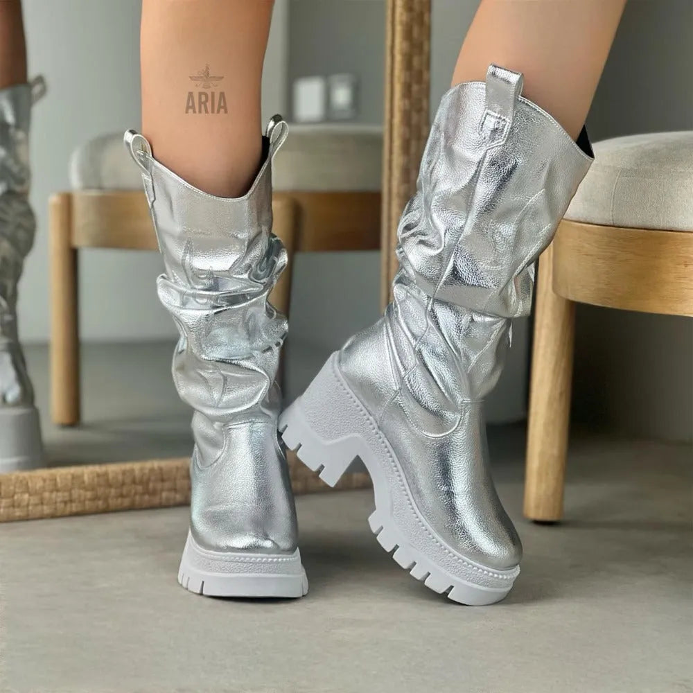 BOTA COACHELLA PLATA