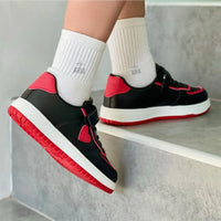SNEAKER REBE NEGRO ROJO