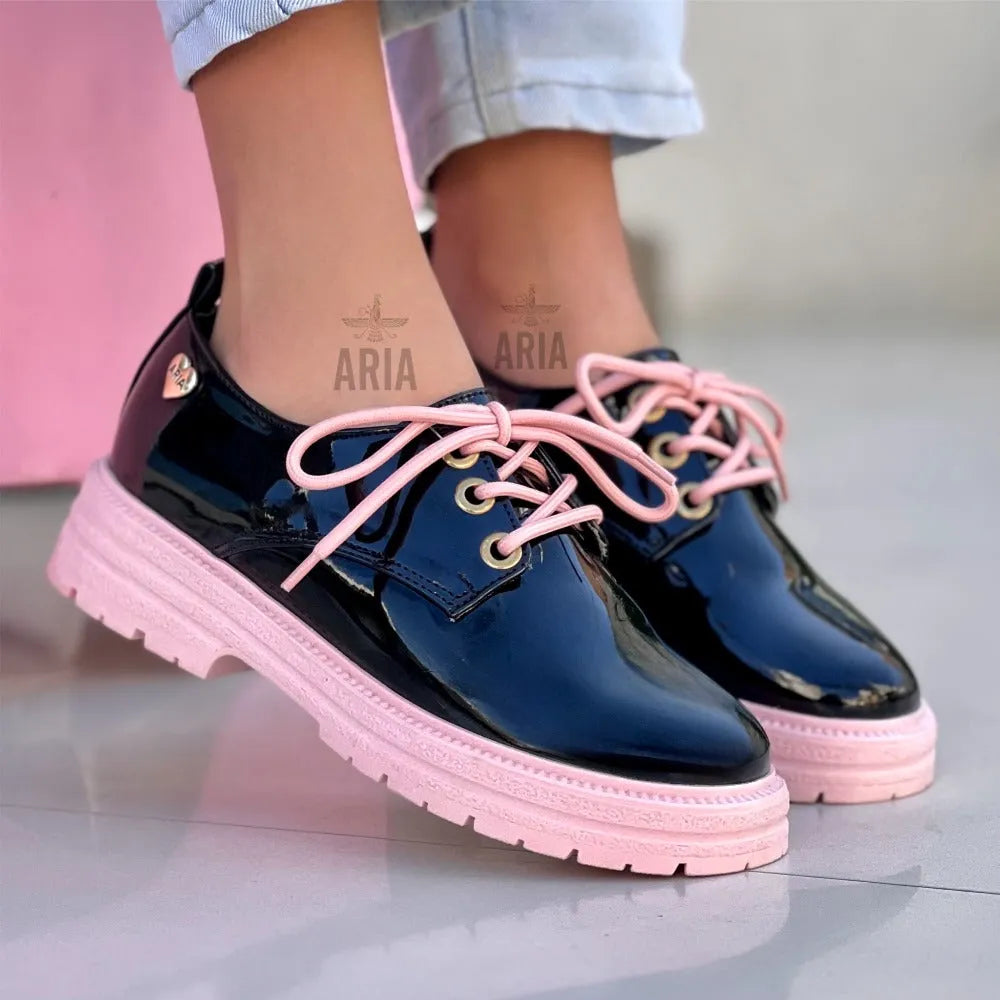 OXFORD ADA NEGRO - ROSA