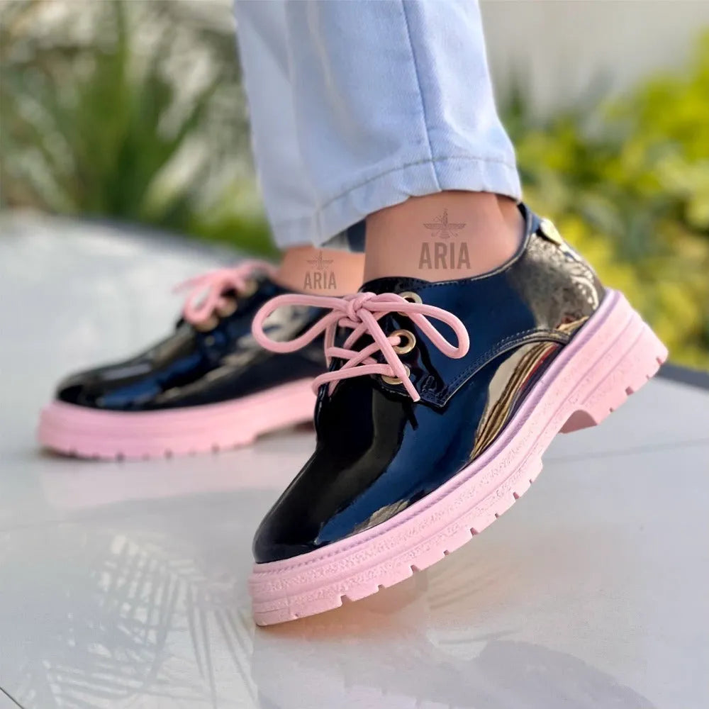 OXFORD ADA NEGRO - ROSA