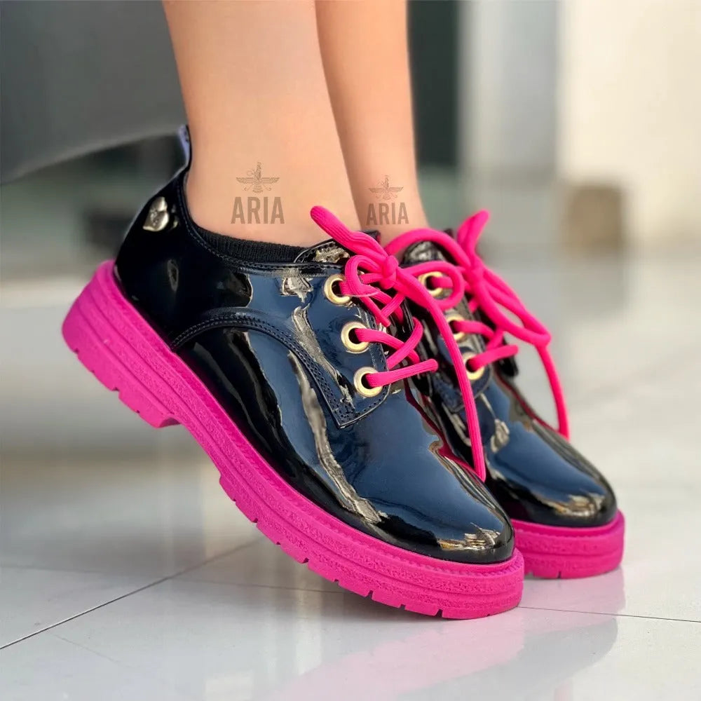 OXFORD ADA NEGRO - FUCSIA