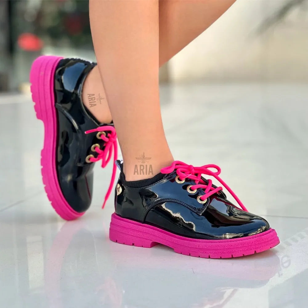 OXFORD ADA NEGRO - FUCSIA