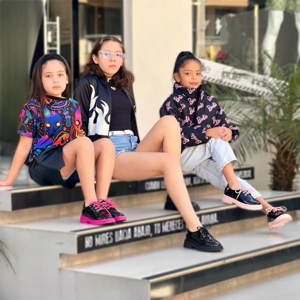 OXFORD ADA NEGRO - FUCSIA