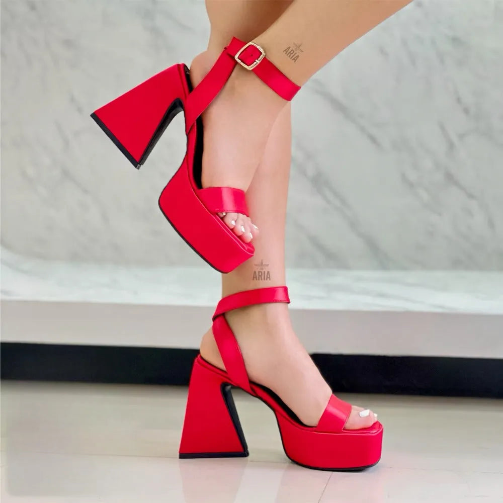 SANDALIA SYDNEY ROJO