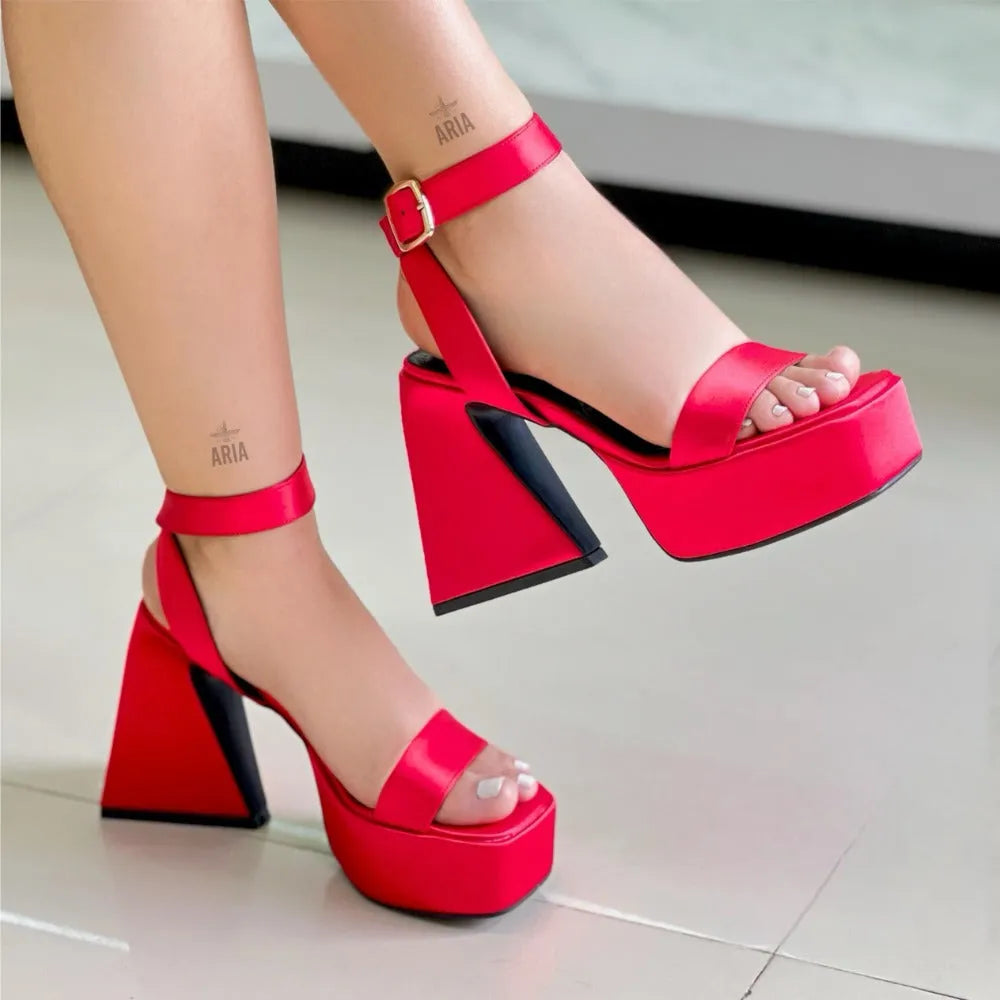 SANDALIA SYDNEY ROJO