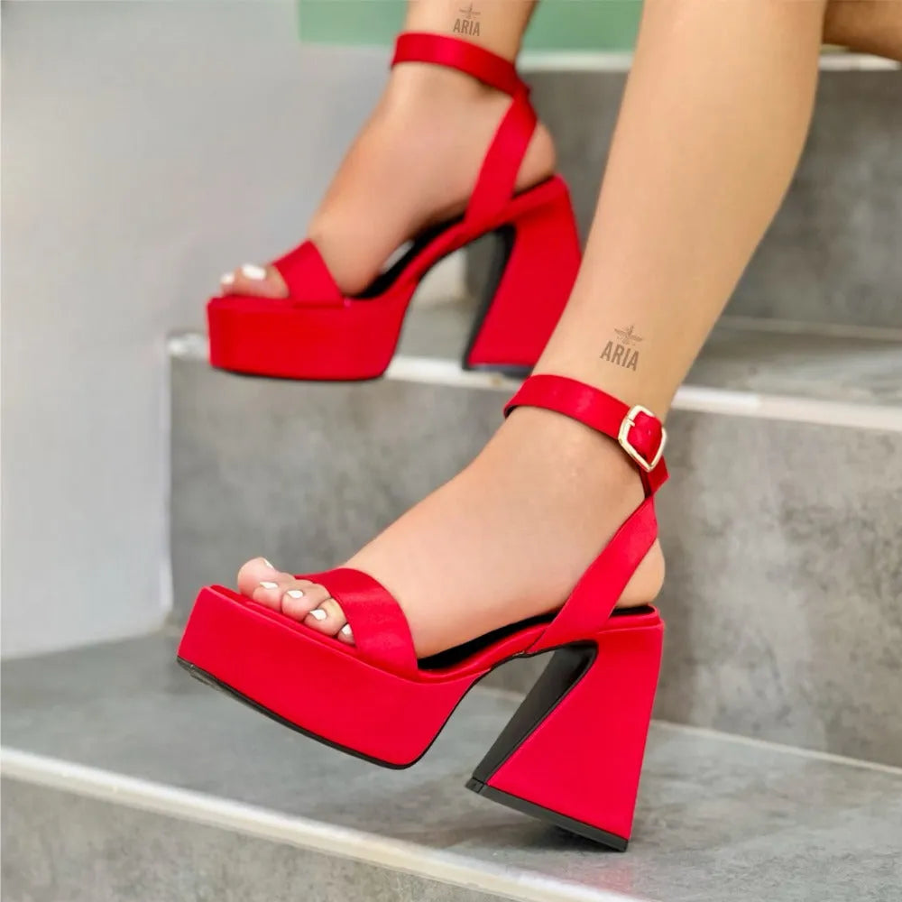 SANDALIA SYDNEY ROJO