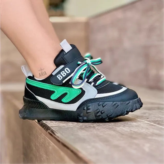 SNEAKER SANTI BLACK GREEN