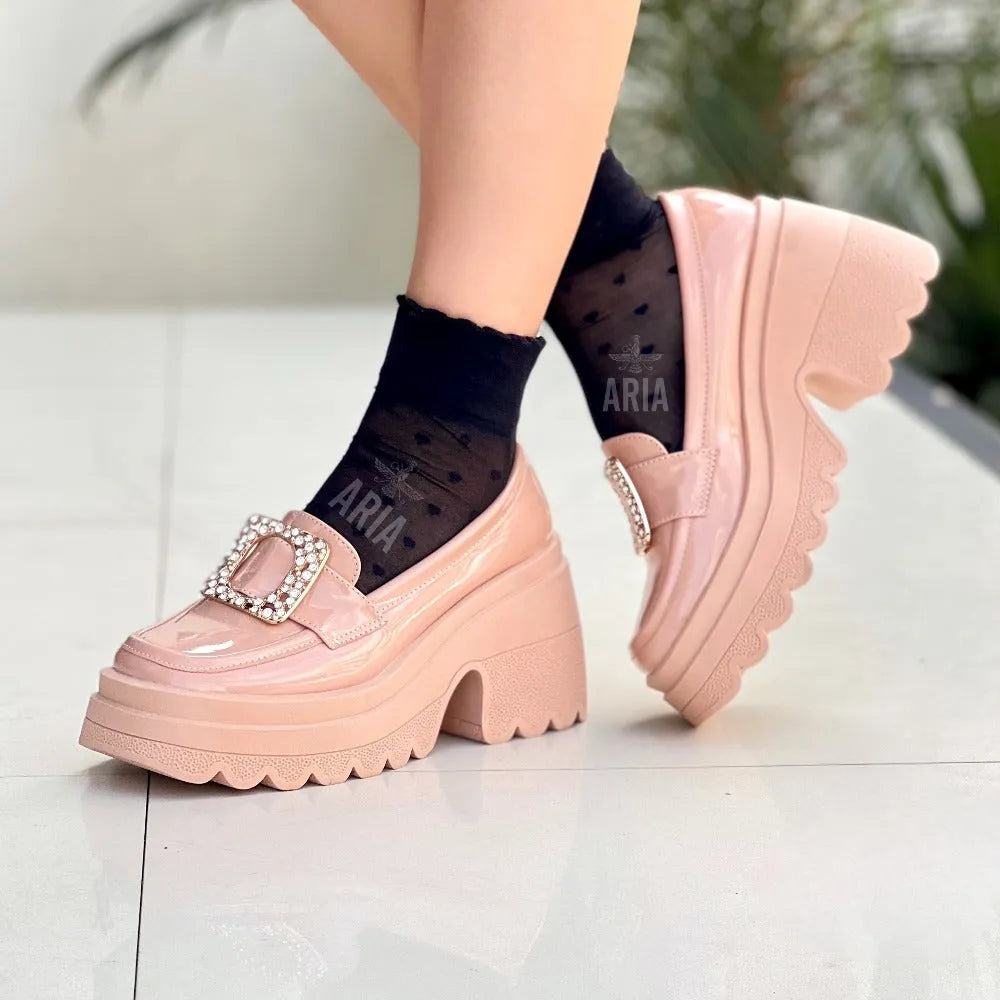 MOCASIN ADELE NUDE CHAROL