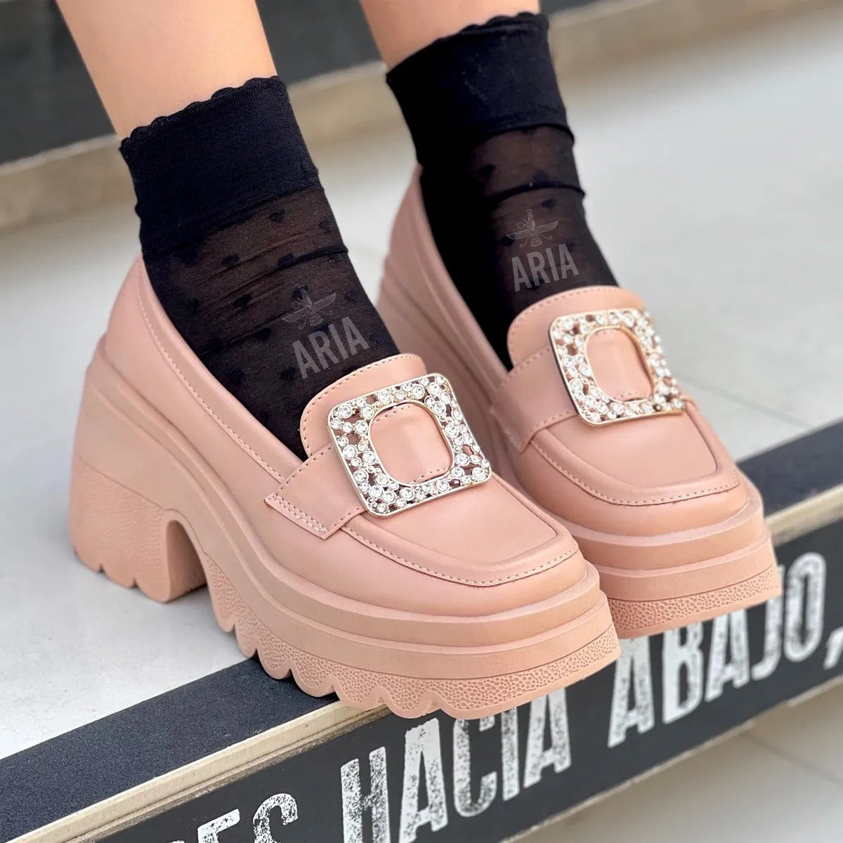 MOCASIN ADELE NUDE MATE-34