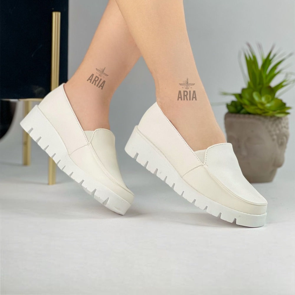 MOCASIN SIN CORDONES GABRIELA 2.0 BLANCO