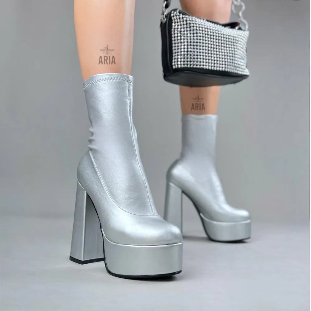 BOTA HEXY PLATA TACO 14